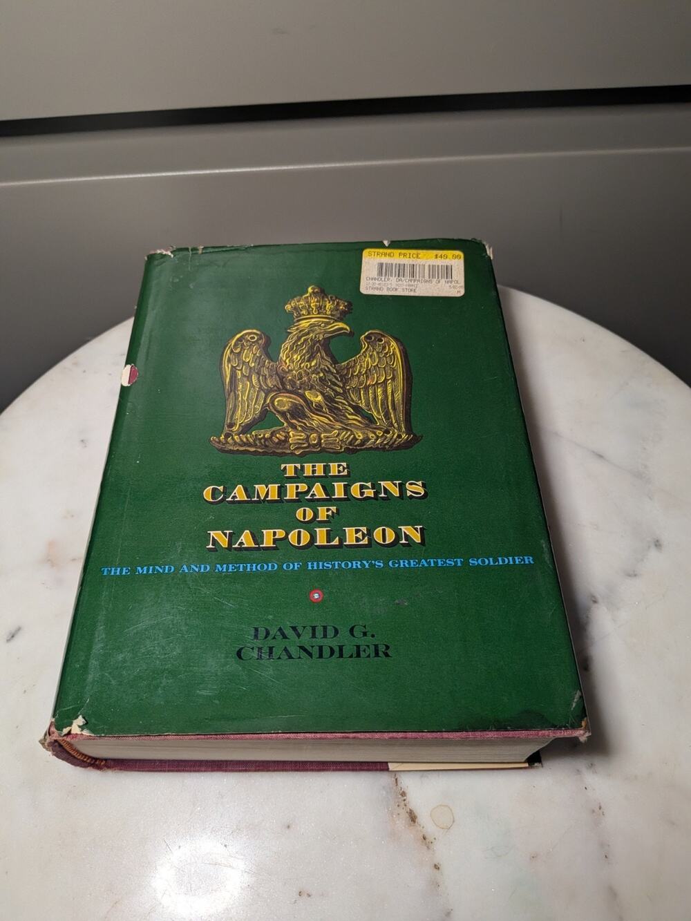 The Campaigns of Napoleon David Chandler Hardcover Dust Jacket BCE 1966 Good
